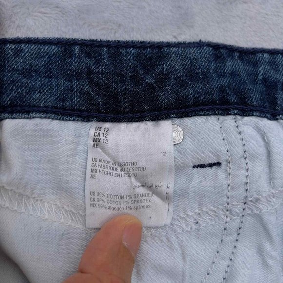 STYLE & CO Mid Rise Boot Leg Jeans Size 12 33W NWT Lonesome Blue 0149 . - Picture 4 of 10